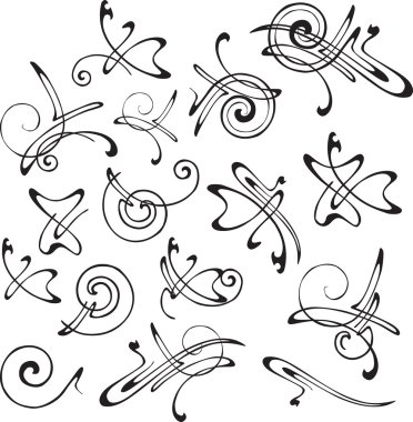 Set of patterns for design clipart