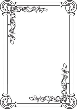 Decorative frame for the page clipart