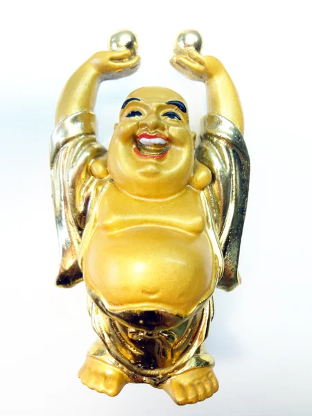 Gold statuette Stock Photo