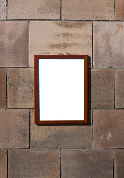Photo frame on wall — Stock Photo, Image
