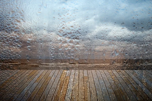 雨の海景 — ストック写真
