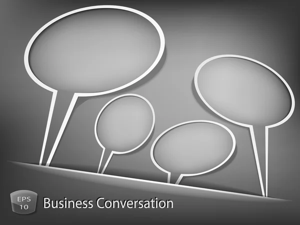 Business conversation concept — Stock Vector