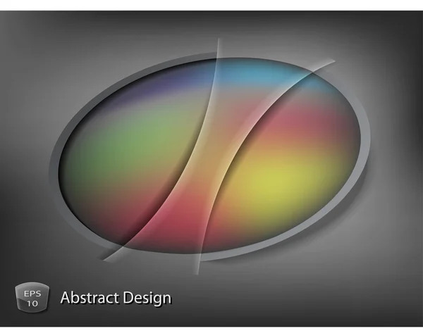 Rainbow abstrait design rond — Image vectorielle