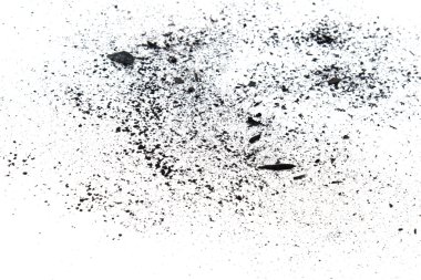Pieces of charcoal dust clipart