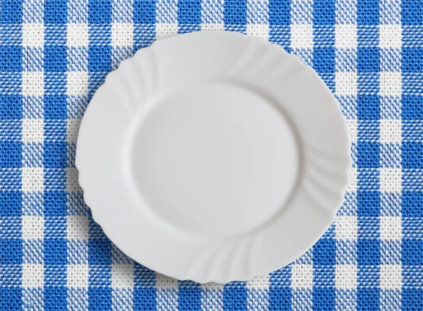Lined dinner cloth — Stock Photo, Image