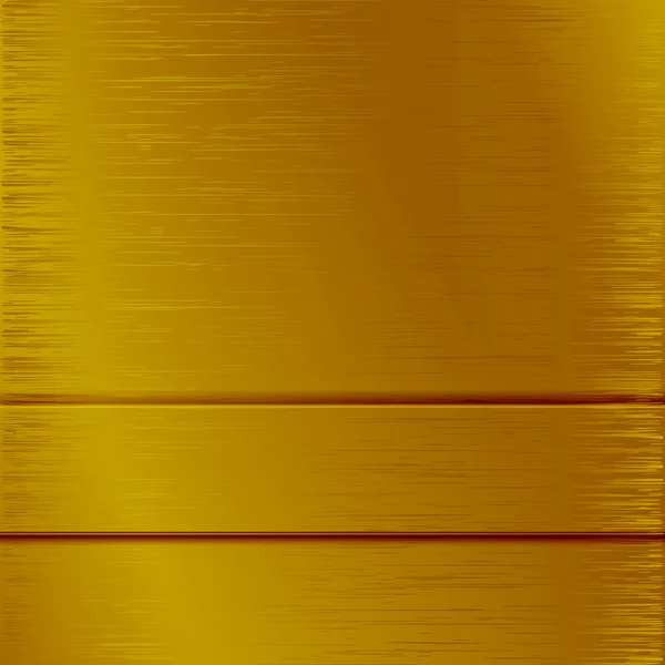 Superficie metallica con texture oro — Vettoriale Stock