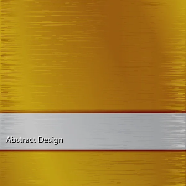 Kovový povrch s texturou, zlaté a stříbrné — Stockový vektor
