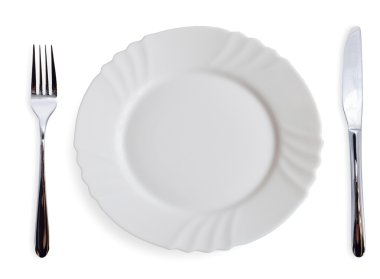 White plate clipart