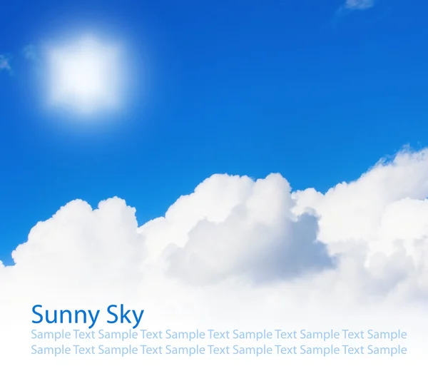 Sky with sun — Stock Photo, Image