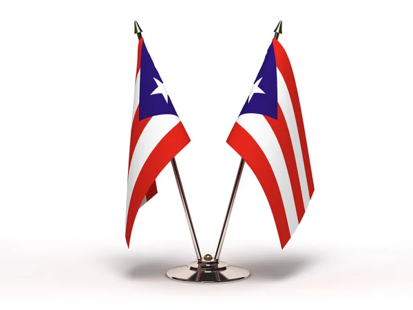 波多黎各 (孤立的微型旗帜) — 图库照片
