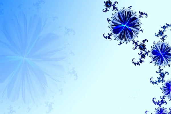 Květinové pozadí. modré palety. — Stock fotografie