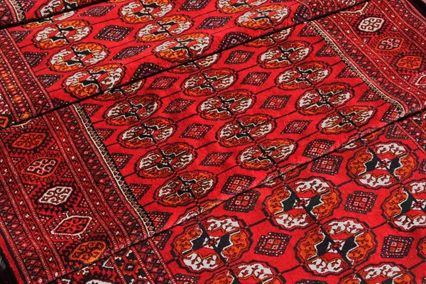 Några handgjorda mattor — Stockfoto
