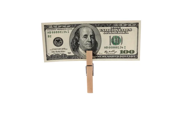 Limpar cem dólares — Fotografia de Stock