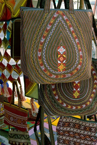 Handgjorda dekorativa väskor — Stockfoto