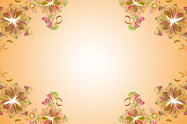Blumenhintergrund. Gelbpalette. — Stockfoto