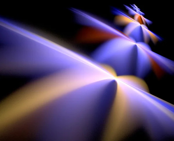 Modèle abstrait bleu fractal. Graphiques générés par ordinateur. Purée — Photo