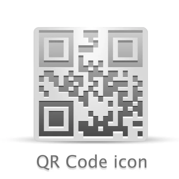 QR κώδικα εικονίδιο — Φωτογραφία Αρχείου
