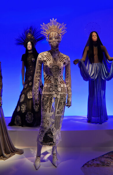 Female mannequins at Jean Paul Gaultier exhibition