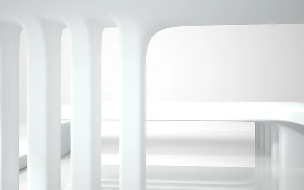 Arquitectura abstracta. abstracto edificio blanco sobre un fondo blanco . —  Fotos de Stock