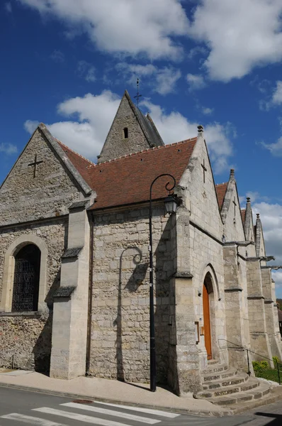 Francie, historický kostel fourges v oblasti eure — Stock fotografie
