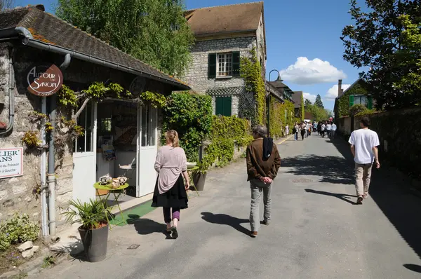 stock image The village of Giverny in Eure