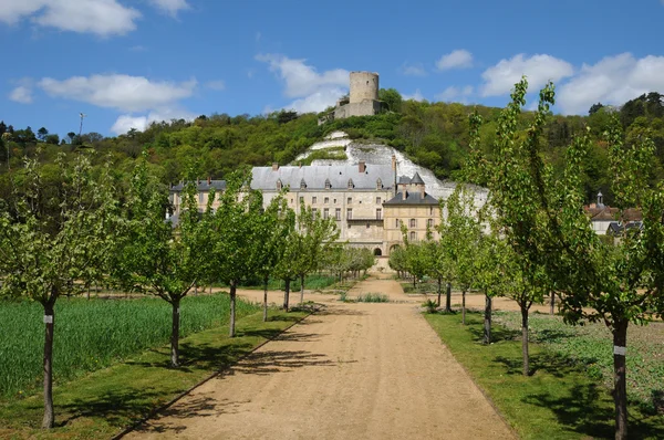 França, o castelo de La Roche Guyon — Fotografia de Stock
