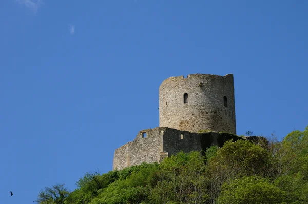 Francie, hrad la roche guyon — Stock fotografie