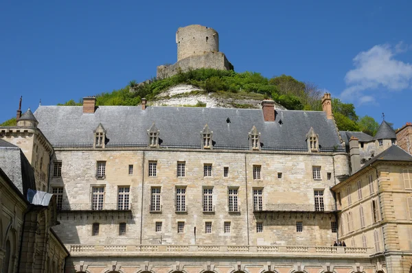 Francja, zamku la roche Guyon — Zdjęcie stockowe