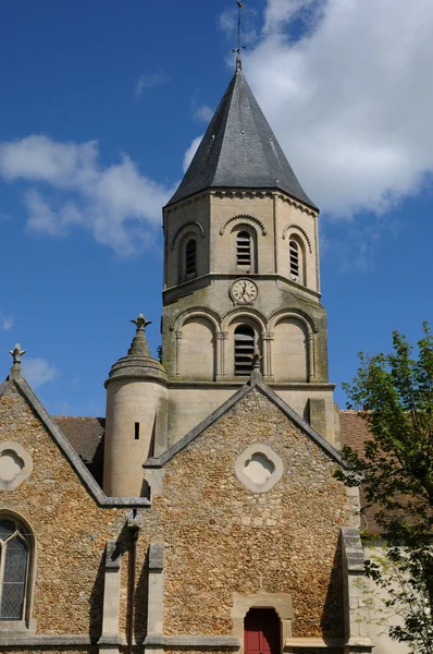 Francia, iglesia de San Martín la Garenne en Yvelines —  Fotos de Stock