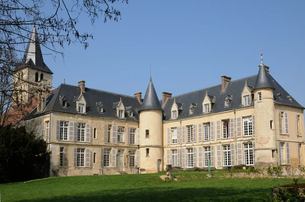 Zamek zewnętrzny w val d oise — Zdjęcie stockowe