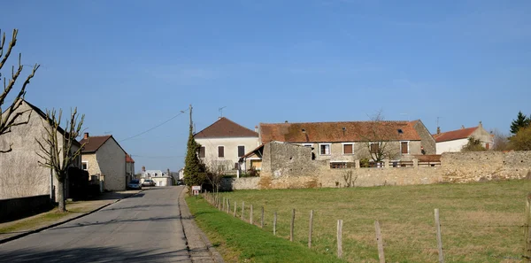 V 알 d Oise Sagy 마을 — 스톡 사진