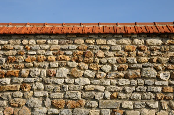 Dettaglio di un muro di pietra — Foto Stock