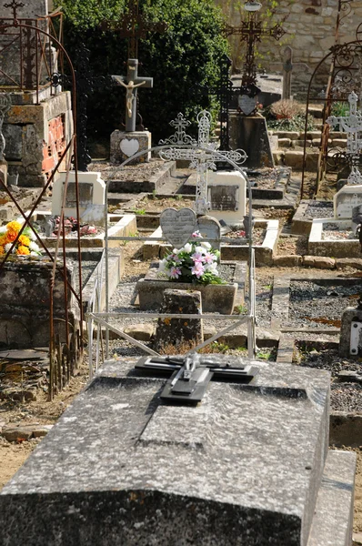 Franciaország, a temető Guiry en-Val d Vexin? Oise — Stock Fotó