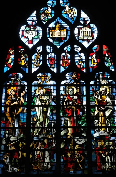 stock image France, the historical church of Pont de l arche in L Eure