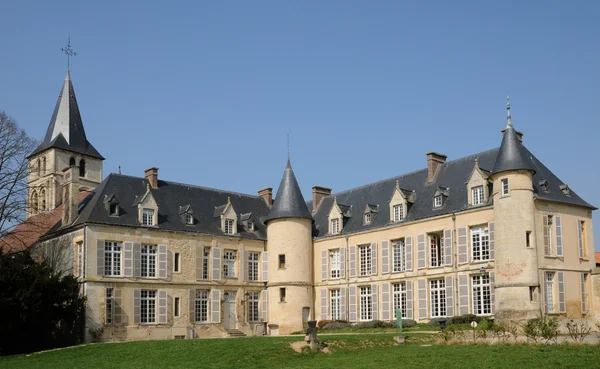 Замок Themericourt в Val d Уаза — стокове фото