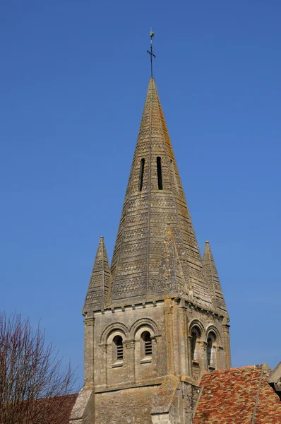 Stary gotycki kościół gadancourt — Zdjęcie stockowe