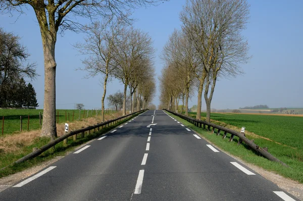 stock image Country road in Val d Oise