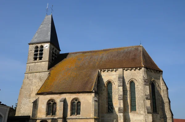Frankrijk, de oude kerk van longuesse — Stockfoto