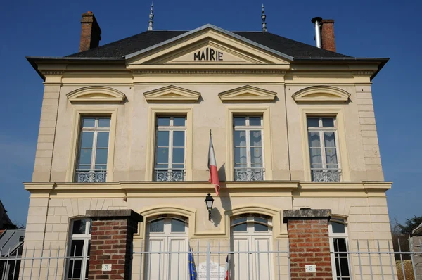 France, the city hall of Themericourt — Stock Photo, Image