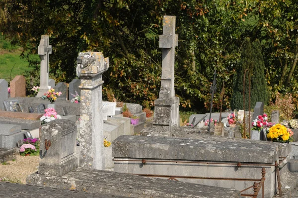A temető Condecourt d-Val? Oise — Stock Fotó