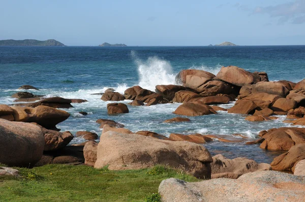 stock image France, granite rocks in Tregastel