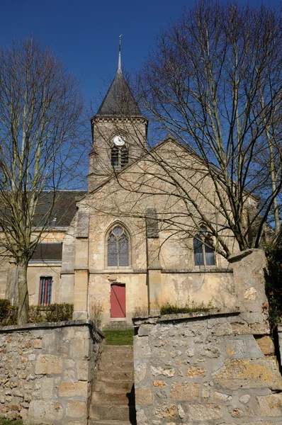 Εκκλησία των fremainville στην val d oise — Φωτογραφία Αρχείου