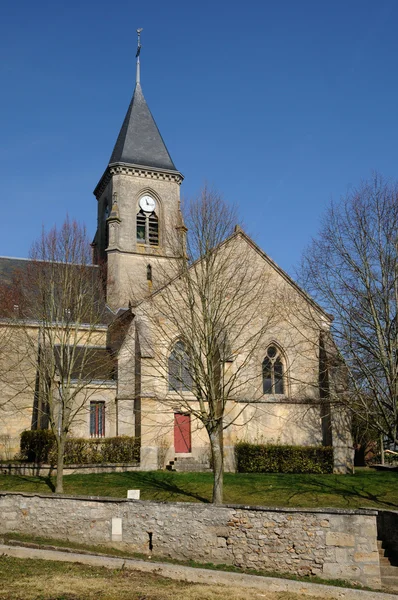 Kościół z fremainville w val d oise — Zdjęcie stockowe