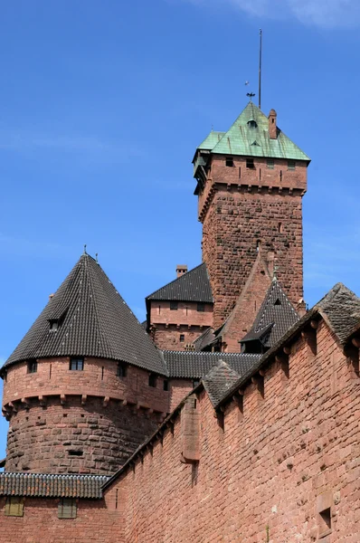 Chateau du haut koenigsbourg v Alsasku — Stock fotografie