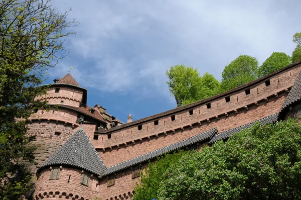 Chateau du haut koenigsbourg v Alsasku — Stock fotografie