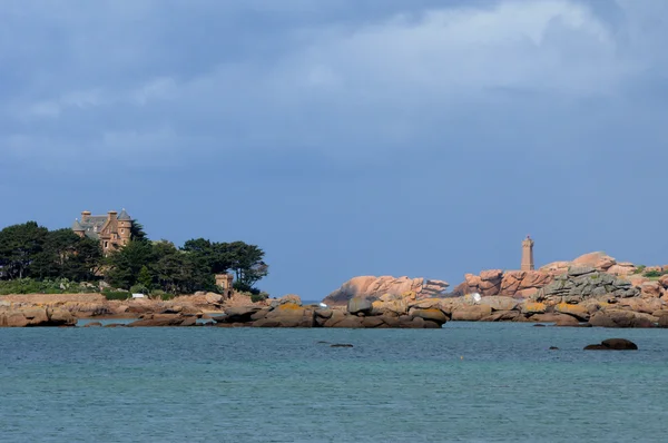 stock image Brittany, costaeres castle in Tregastel