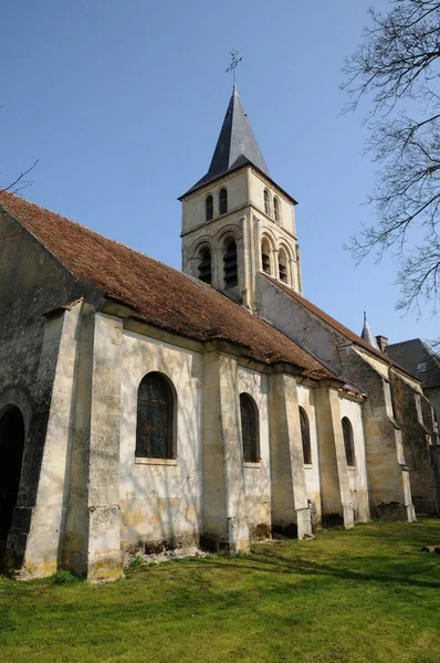 Themericourt의 고딕 교회 — 스톡 사진