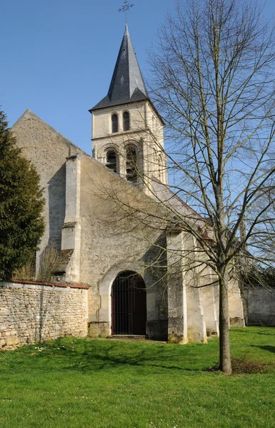 Франції, готична церква Themericourt — стокове фото