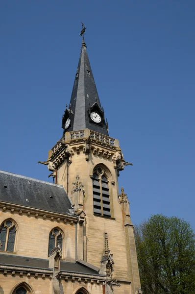 Kościół vigny w val d oise — Zdjęcie stockowe