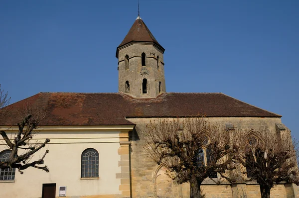 Klasyczny kościół kres w val d oise — Zdjęcie stockowe